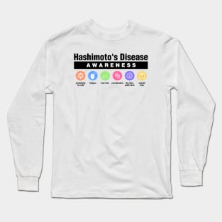 Hashimoto's Disease - Disability Awareness Symptoms Long Sleeve T-Shirt